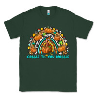 Sports Green Gobble Til You Wobble with Rainbow Classic Tee - texasbilliewilder