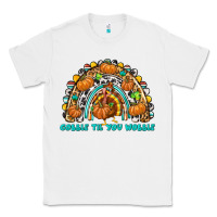 White Gobble Til You Wobble with Rainbow Classic Tee - texasbilliewilder
