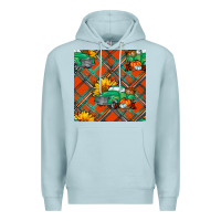 Blue Mist fall truck seamless pattern Premium Hoodie - BundleAndBundleShop