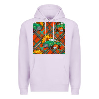 Lilac fall truck seamless pattern Premium Hoodie - BundleAndBundleShop