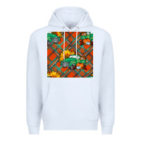 White fall truck seamless pattern Premium Hoodie - BundleAndBundleShop