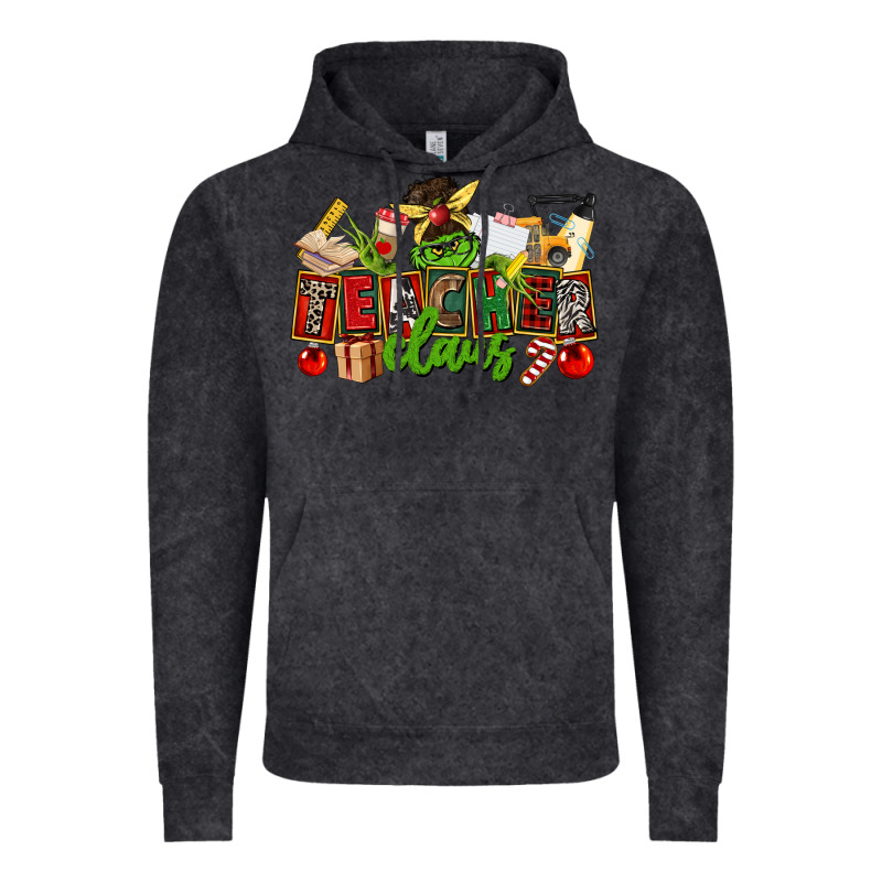 Teacher Claus Christmas Vintage Hoodie by CowGirlArtShop | Teevron