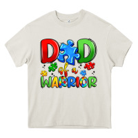 Cream dad of a warrior Heavy Core Tee - Artiststas