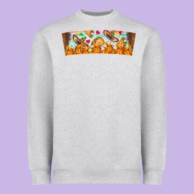 Nach Valentine Heavyweight Sweatshirt Designed By Cowhidedigitalart