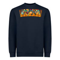 Navy Nach Valentine Heavyweight Sweatshirt - CowhideDigitalArt