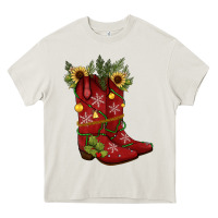 Christmas Boots Heavy Core Tee | Teevron