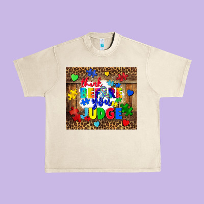 Think Before You Judge Urban Heavy Tee Designed By Cowgirlartshop