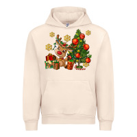 Sandshell reindeer and christmas tree Urban Hoodie - AdoDesignShop