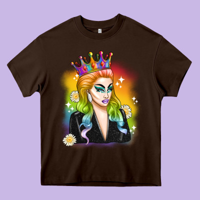 Drag Queen Heavy Core Tee Designed By Artiststas