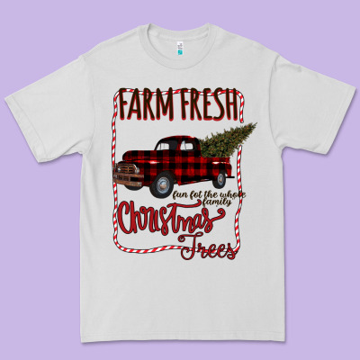 Farm Fresh Christmas Premium Tee Designed By Bettercallsaul