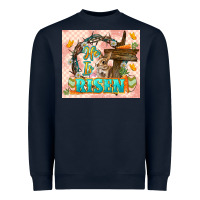 Navy Easter Day He is risen 20oz skinny Heavyweight Sweatshirt - LillyAllenDesigns
