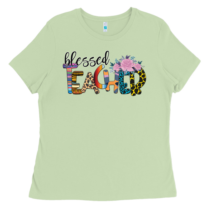 Blessed Teacher Ladies Tee by Bettercallsaul | Teevron