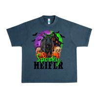 Midnight Navy spooky heifer black angus Urban Heavy Tee - RanaPortraitStore