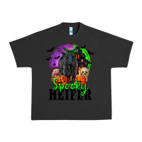 Pigment Black spooky heifer black angus Urban Heavy Tee - RanaPortraitStore