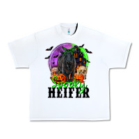 Spooky Heifer Black Angus Urban Heavy Tee | Teevron