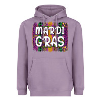 Lavender mardi gras fleur de lis brush stroke Heavyweight Hoodie - Artiststas