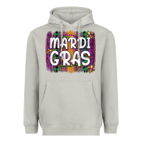 Moon Dust mardi gras fleur de lis brush stroke Heavyweight Hoodie - Artiststas