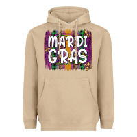 Mushroom mardi gras fleur de lis brush stroke Heavyweight Hoodie - Artiststas