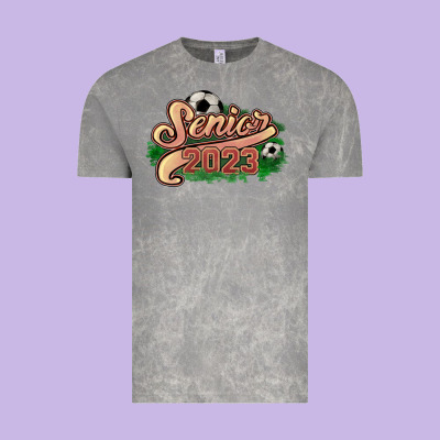 Senior 2023 Soccer Vintage Tee Designed By Howdyjamesfarm