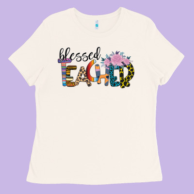 Blessed Teacher Ladies Tee Designed By Bettercallsaul