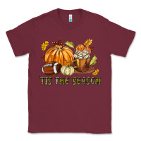Burgundy Tis The Season Fall Classic Tee - texasbilliewilder