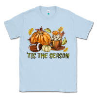 Dusty Blue Tis The Season Fall Classic Tee - texasbilliewilder