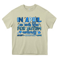 Mossy in april we wear blue for autism awareness Heavy Core Tee - Artiststas