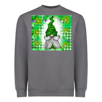 Storm St. Patricks Day Gnome Heavyweight Sweatshirt - CowhideDigitalArt