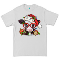 Dove Grey Christmas baby cow Premium Tee - Jasminsmagicworld