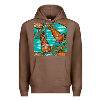 Chestnut fall gnomes seamless pattern Premium Hoodie - BundleAndBundleShop