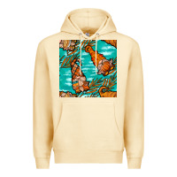 Pina Colada fall gnomes seamless pattern Premium Hoodie - BundleAndBundleShop