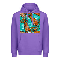 Purple fall gnomes seamless pattern Premium Hoodie - BundleAndBundleShop