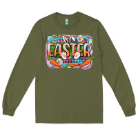 Army Green Easter Long Sleeve Tee - CowGirlArtShop