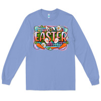 Colony Blue Easter Long Sleeve Tee - CowGirlArtShop