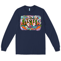 Navy Easter Long Sleeve Tee - CowGirlArtShop