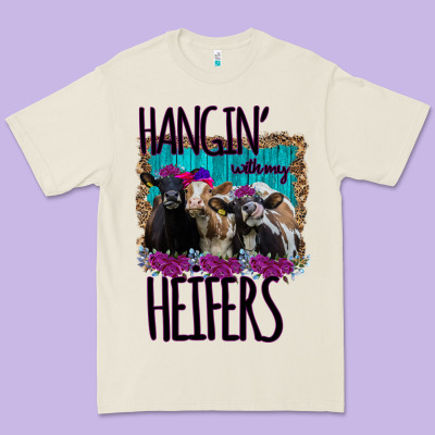 Hangin With My Heifers Premium Tee Designed By Bettercallsaul