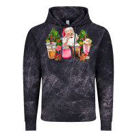 Cloud Black pink christmas santa coffe cups Vintage Hoodie - CowGirlArtShop