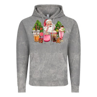 Cloud Rock pink christmas santa coffe cups Vintage Hoodie - CowGirlArtShop