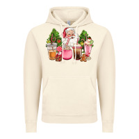Vintage Artic pink christmas santa coffe cups Vintage Hoodie - CowGirlArtShop