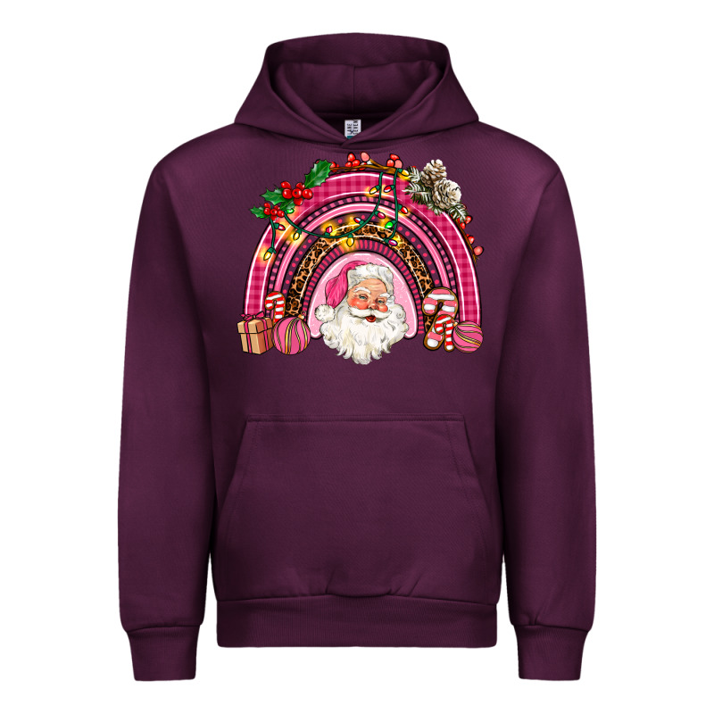Pink Christmas Rainbow Urban Hoodie by AdoDesignShop | Teevron