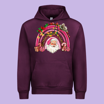 Pink Christmas Rainbow Urban Hoodie Designed By Adodesignshop