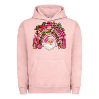 Pigment Salmon pink christmas rainbow Urban Hoodie - AdoDesignShop