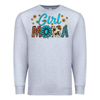 Heather Grey girl mama Premium Sweatshirt - Artiststas