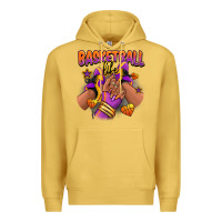 Antique Gold Basketball life afro girl sneakers Premium Hoodie - RanaPortraitStore