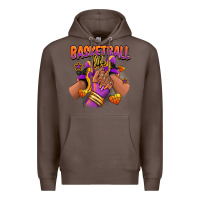 Coffee Basketball life afro girl sneakers Premium Hoodie - RanaPortraitStore