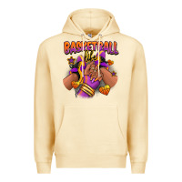 Pina Colada Basketball life afro girl sneakers Premium Hoodie - RanaPortraitStore