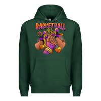 Sports Green Basketball life afro girl sneakers Premium Hoodie - RanaPortraitStore