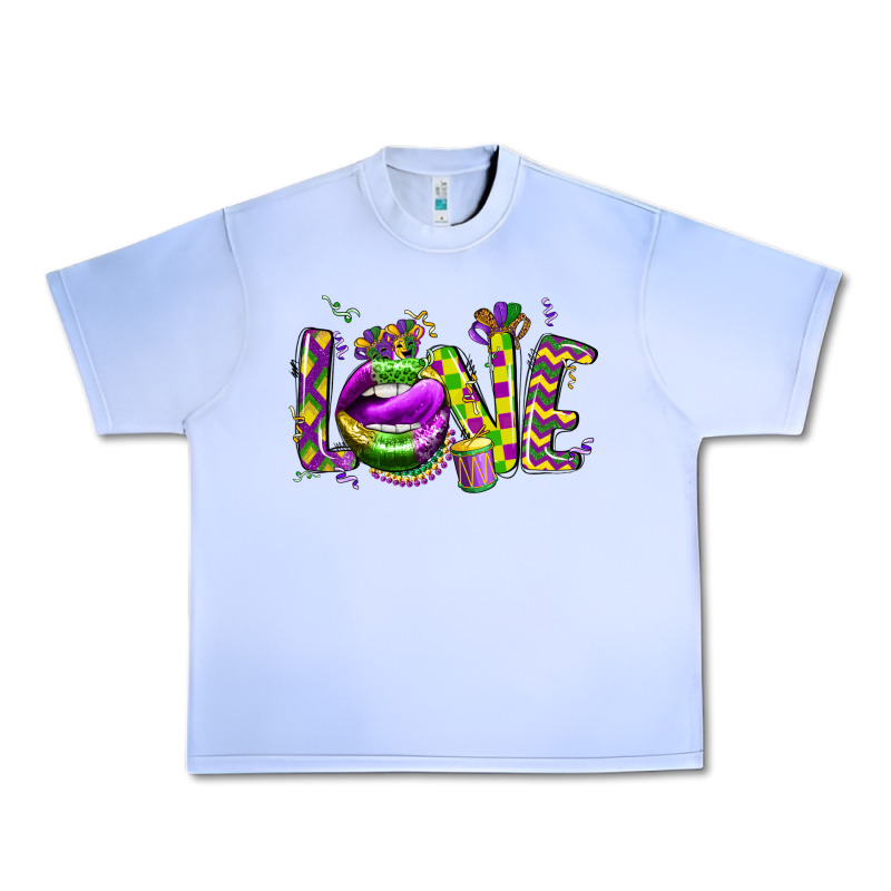 Mardi Gras Love Lips Urban Heavy Tee by CowGirlArtShop | Teevron
