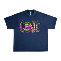 Navy mardi gras love lips Urban Heavy Tee - CowGirlArtShop