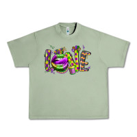 Oil Green mardi gras love lips Urban Heavy Tee - CowGirlArtShop